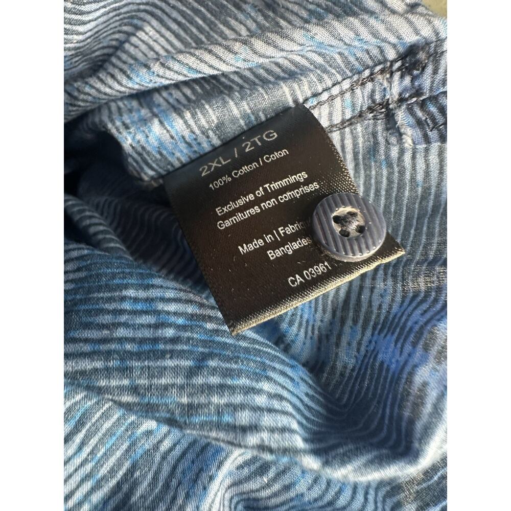 Ripzone Blue Tropical Button Down 2XL - Picture 4 of 4